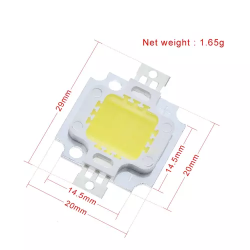 LED égő 10W, DC 9 volt, hideg fehér