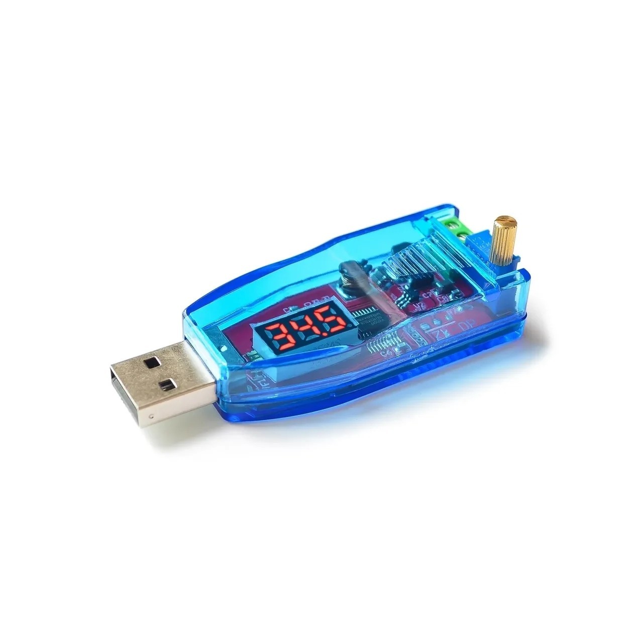 DC-DC 5V-DC 1-24V Állítható potenciométer USB Step Up/Down Buck Boost Converter Tápfeszültség szabályozó modul