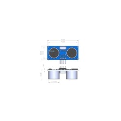 HC-SR04 Ultrahangos távolságmérő szenzor, Arduino kompatibilis, AVR