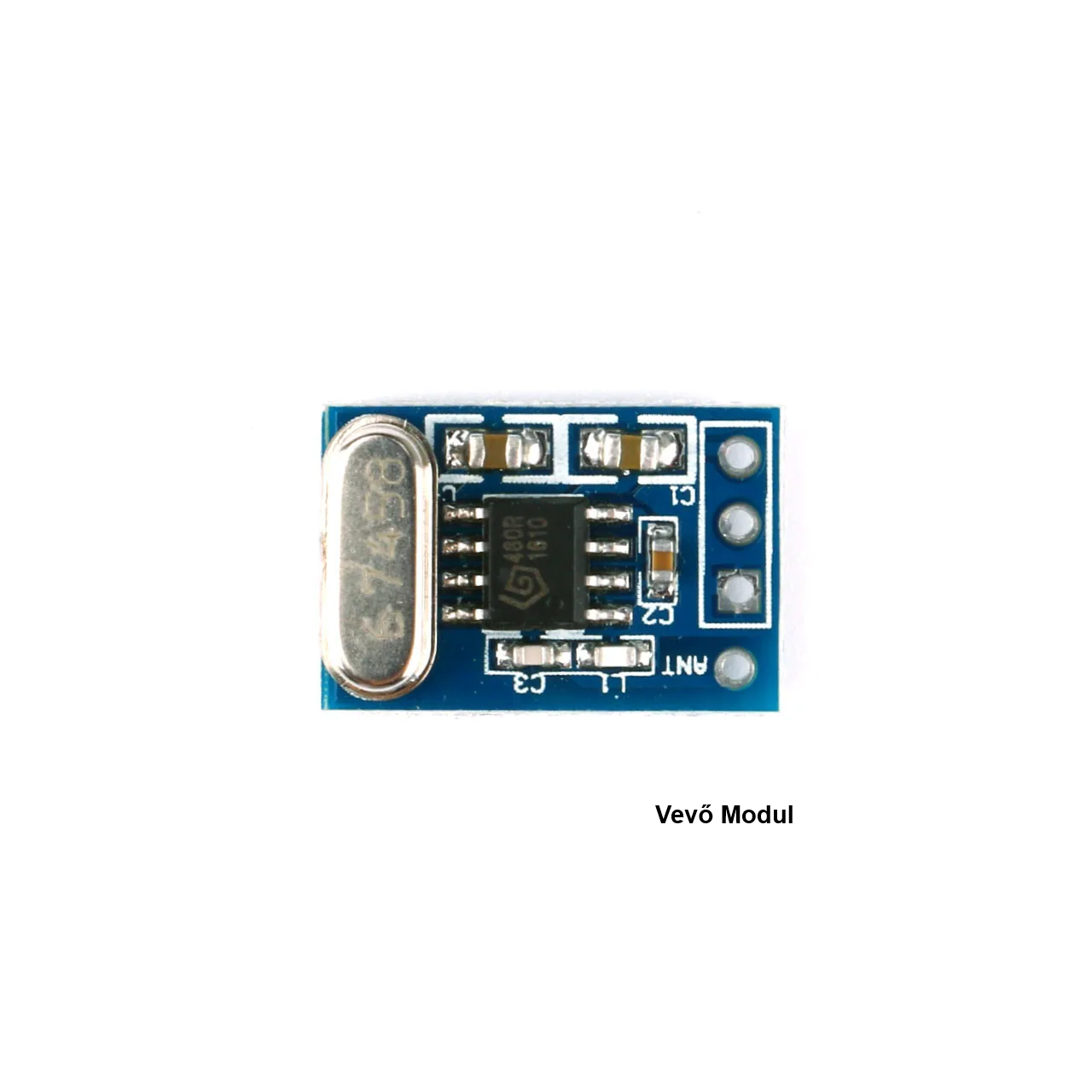 433 MHz RF Vevő modul SYN480R, kristályoszcillátor