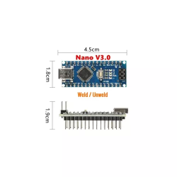 NANO V3.0, Mini USB (beforrasztott pin)