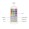 SP620E USB Bluetooth vezérlő WS2812/WS2812B címezhető LED-hez+ RF távirányító WS2812 RGB LED szalaghoz DC 5v