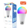 TUYA RGB + Meleg Fehér + Hideg Fehér, LED dimmelhető okos izzó, E27, 9W