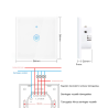 VOLLAI - FKK/FK Okos fali érintő kapcsoló, WiFi, RF, Bluetooth távirányító, Támogatja az Alexa, Google Home szolgáltatást.