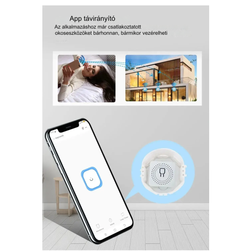 16A Wifi Smart Mini 2-utas kapcsoló modul, Alexa Google Home támogatás