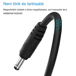 USB DC 5V–12V átalakító kábel + 8 csatlakozófej