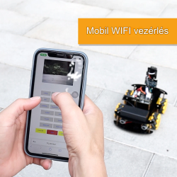 4WD Mecanum wifi robotautós készlet kamerával