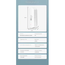 Ewelink ZigBee Smart hőmérséklet páratartalom érzékelő