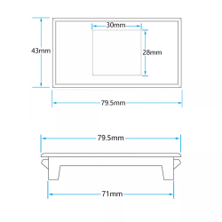 LCD Digitális Voltmérő Ampermérő Wattmérő Monitor DC 0-100V 10A 1000W