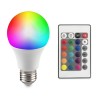 16 színű RGB LED izzó E27 230V 10W + 24 gombos távirányító