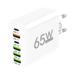 65W-os USB 6 portos töltő...