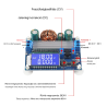 DC-DC Buck-Boost átalakító modul 5,5-30V 4A LCD kijelzővel